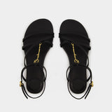 Pralu P Sandals - Jacquemus - Leather - Black