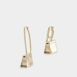 Les Créoles Chiquito Nœud Earrings in Gold-Tone Brass