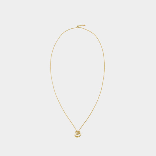 Small Round Trip Pendant Necklace - Charlotte Chesnais - Vermeil - 18K
