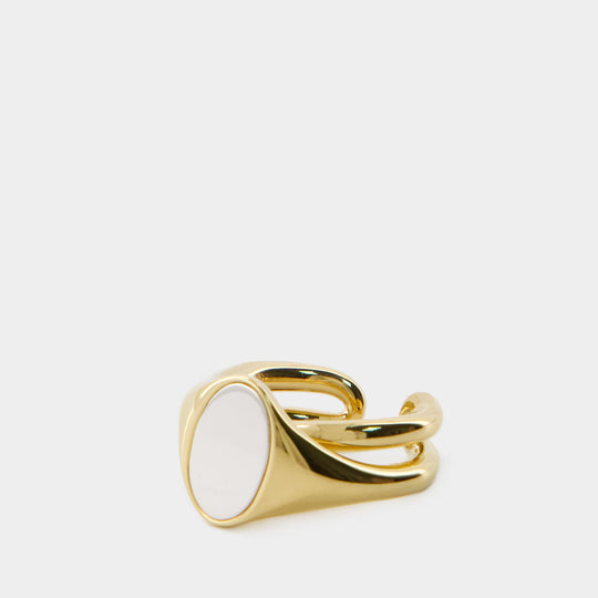 Initial Chevaliere - Charlotte Chesnais - Sterling Silver 925 - Gold