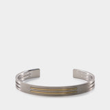 Punched Ribbon Bracelet Le 9G in Titanium/Gold