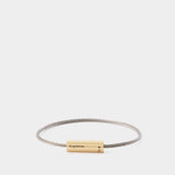 Cable Bracelet Le 6G in Gold/Black Silver