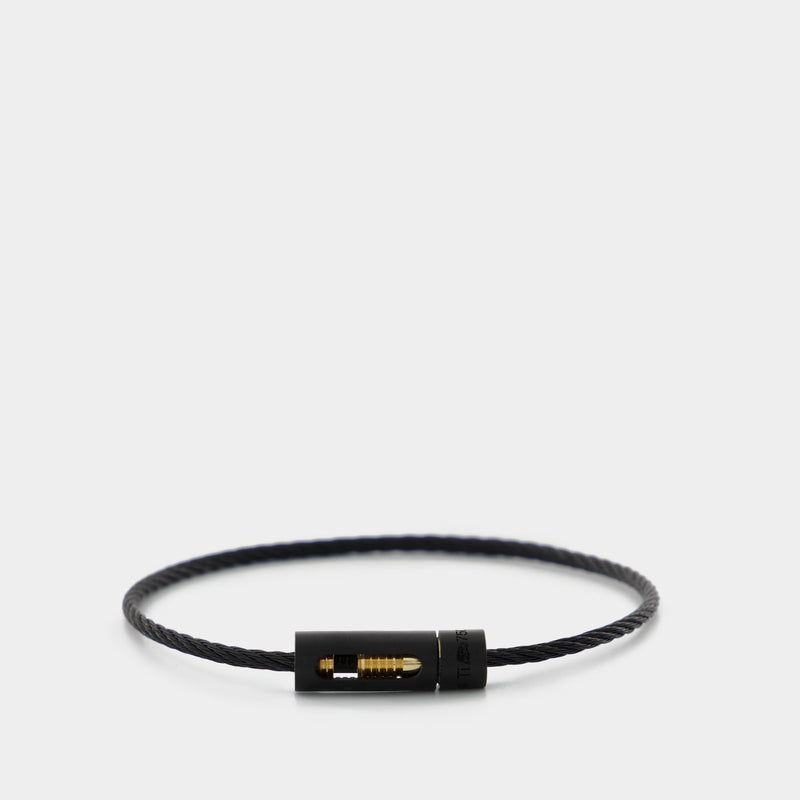 5G Cable Bracelet - Le Gramme - Black/Gold - Silver
