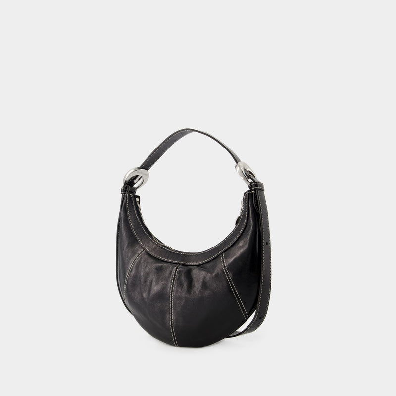 Soft Moon Crossbody - Marine Serre - Leather - Black