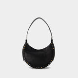 Crescent Moon Bag in Black Leather