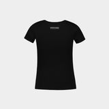 1x1 Rib T-Shirt - Marine Serre - Cotton - Black