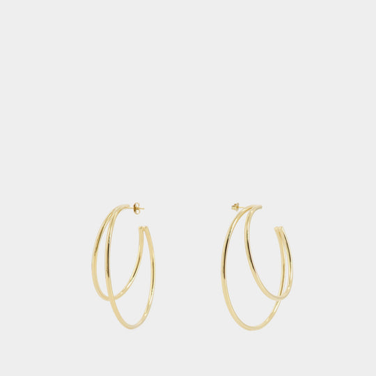 Moon Hoops 65Mm Earring - Marine Serre - Gold - Brass
