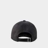 Regenerated Moire Cap - Marine Serre - Viscose - Black