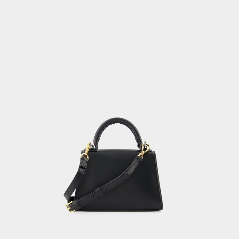 Mini Eva Handbag - Elleme - Black - Leather