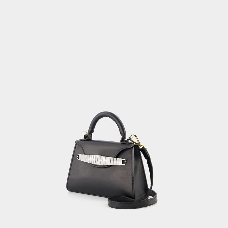 Mini Eva Handbag - Elleme - Black - Leather