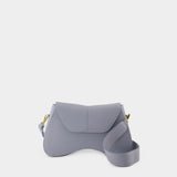 Space Hobo Bag - Elleme - Grey/Blue - Leather