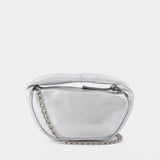 Baby Crush Bag in Silver Leather