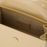 Fran Handbag - By Far - Kraft - Patent Leather