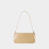 Dulce Hobo Bag - By Far - Kraft - Patent Leather