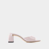 Romy Mule - By Far - Light Pink - Patent Leather