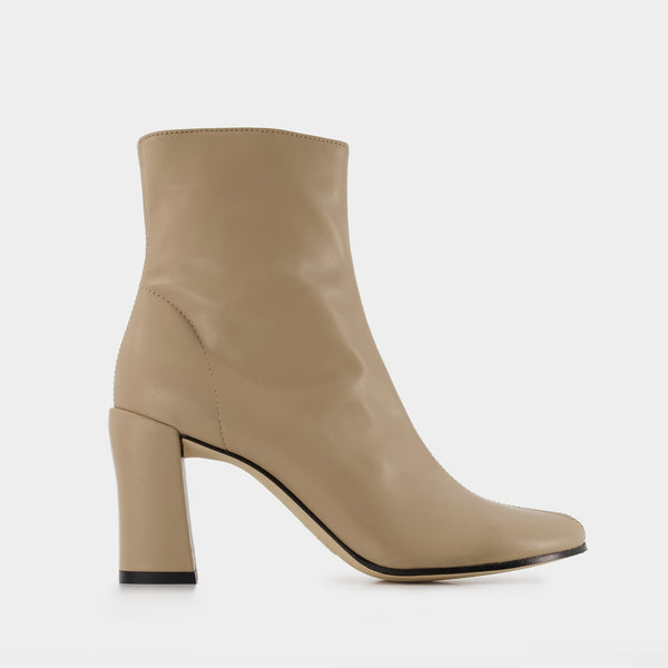 ショートブーツ・ブーティ by FAR Vlada Ankle Boots - By Far - Leather - Bear by FAR Vlada Ankle Boots - - Leather - Bear - Shoes - Free
