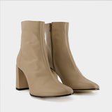 Vlada Ankle Boots - By Far - Leather - Taupe