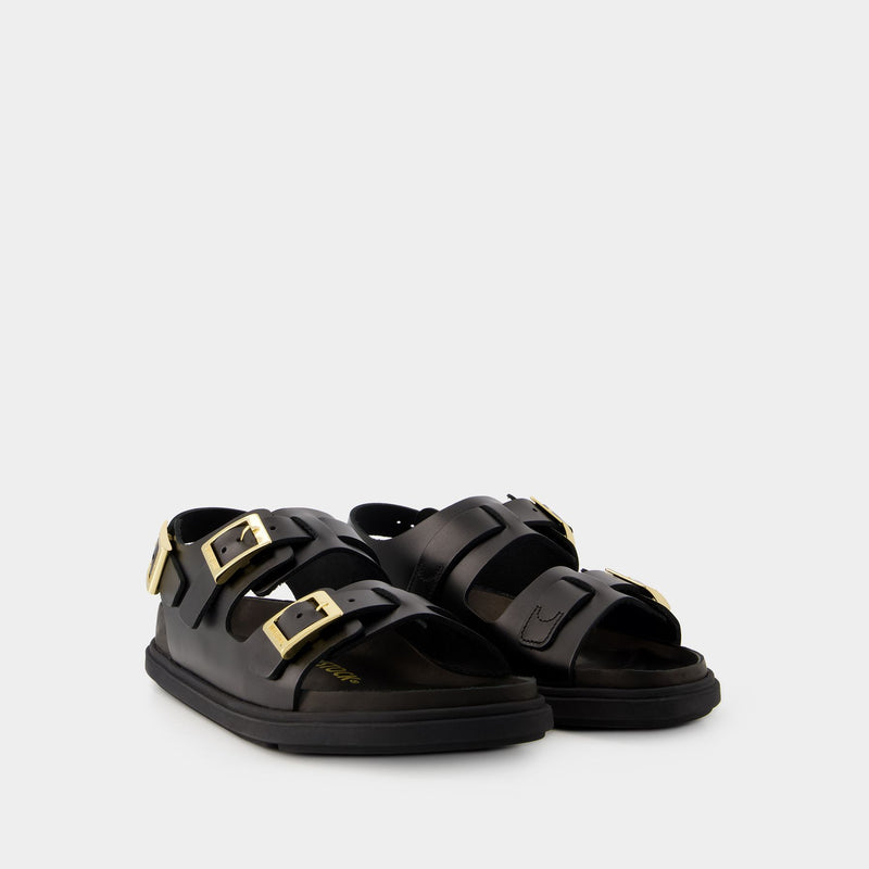 Cannes Sandals - Birkenstock - Leather - Black