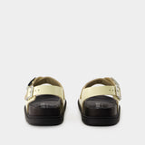 Cannes Sandals - Birkenstock - Leather - Beige