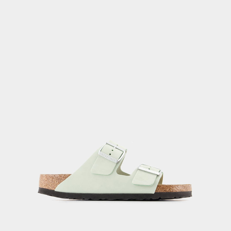 Arizona Sfb Nu Sandals - Birkenstock - Matcha - Leather