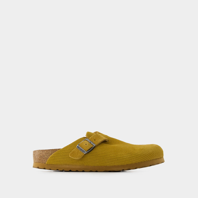Boston VL Corduroy Sandals - Birkenstock - Leather - Brown