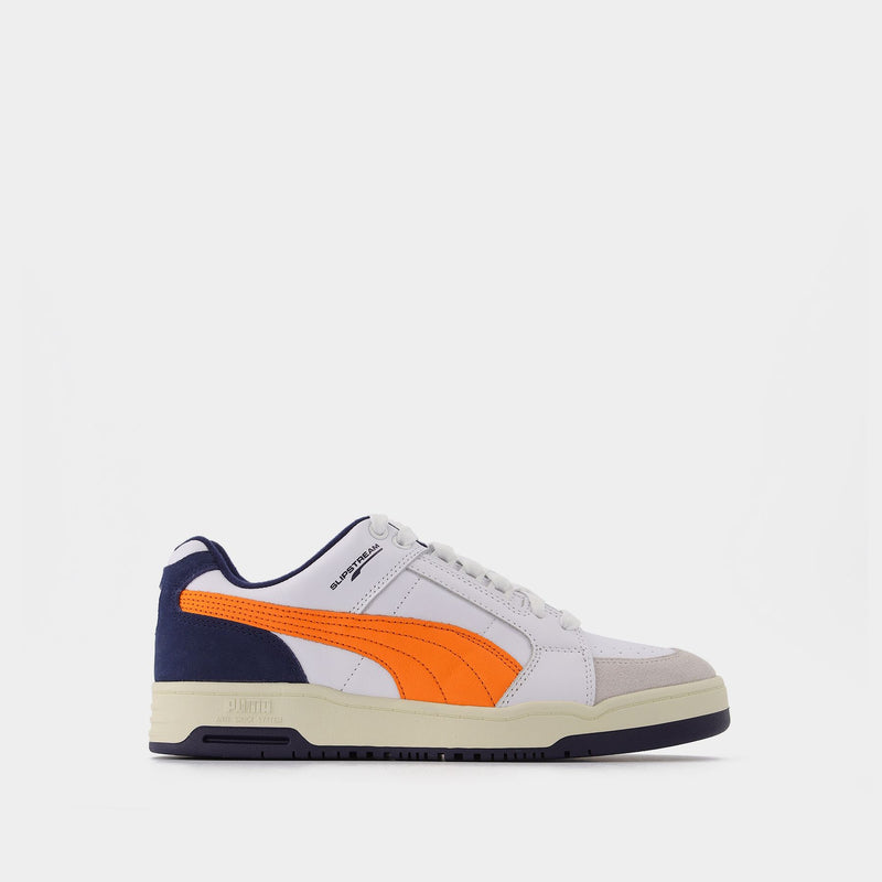 Slipstream Retro Baskets in White Leather