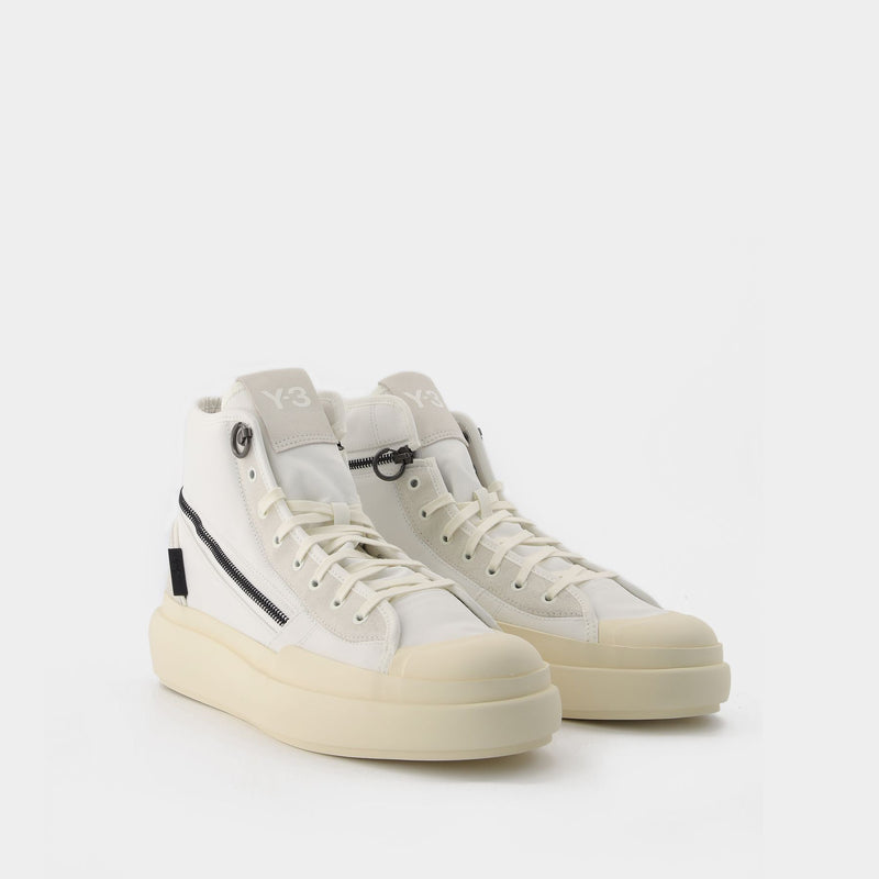 Y-3 Ajatu Court High White Sneakers