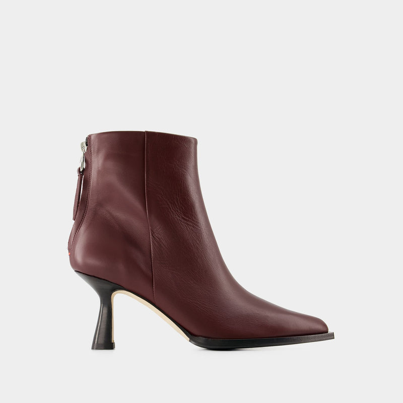 Kala Ankle Boots - Aeyde - Leather - Red