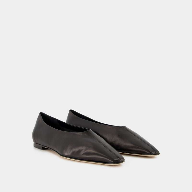 Octavia Flat Shoes - Aeyde - Black - Leather