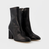 Alena 75Mm Round Toe Ankle in leatherBoot