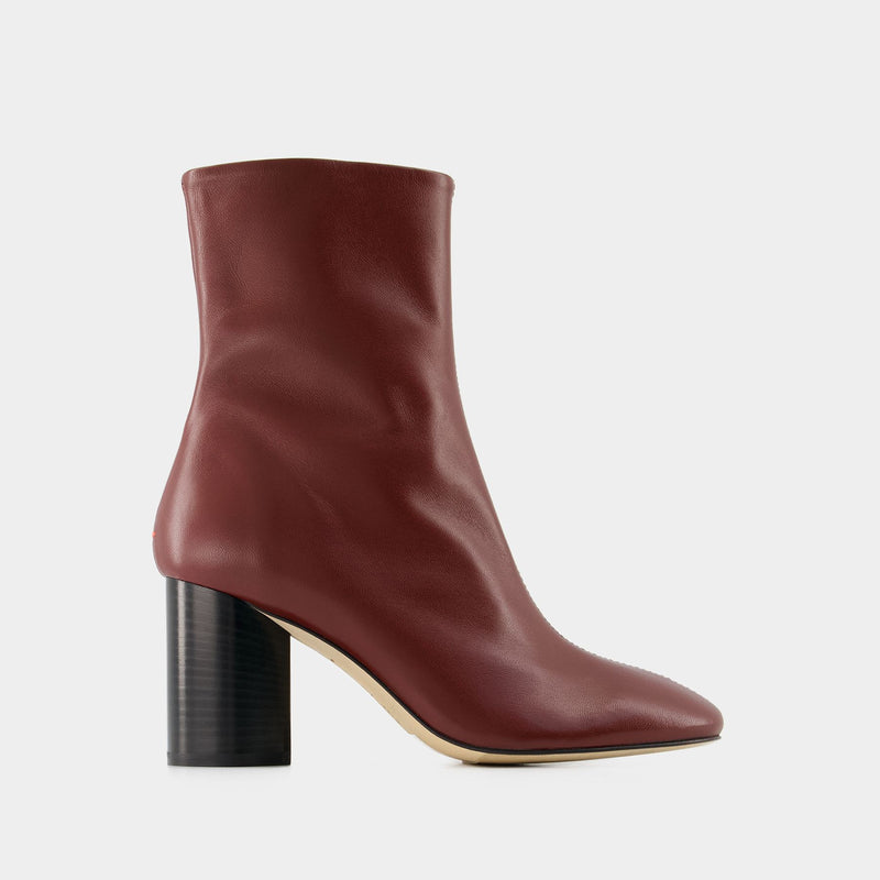 Alena Ankle Boots - Aeyde - Leather - Red