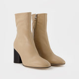Alena 75Mm Round Toe Ankle in leatherBoot