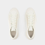 Ajatu Court Low Sneakers - Y-3 - Off-White - Leather