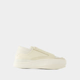 Lux Bball Low Sneakers - Y-3 - Leather - White