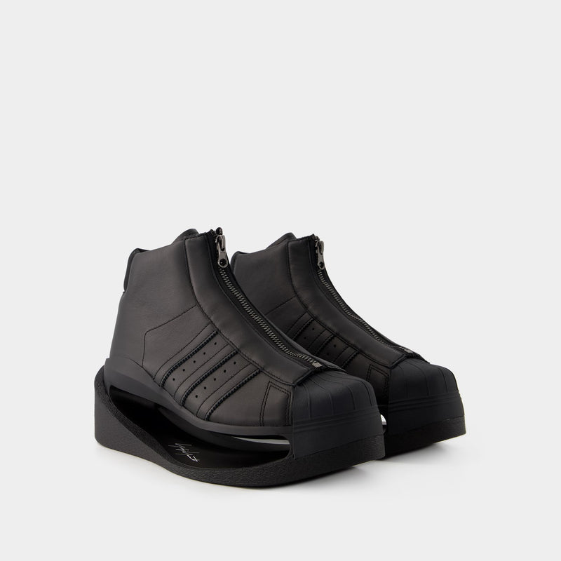 Pwr Pro Sneakers - Y-3 - Leather - Black