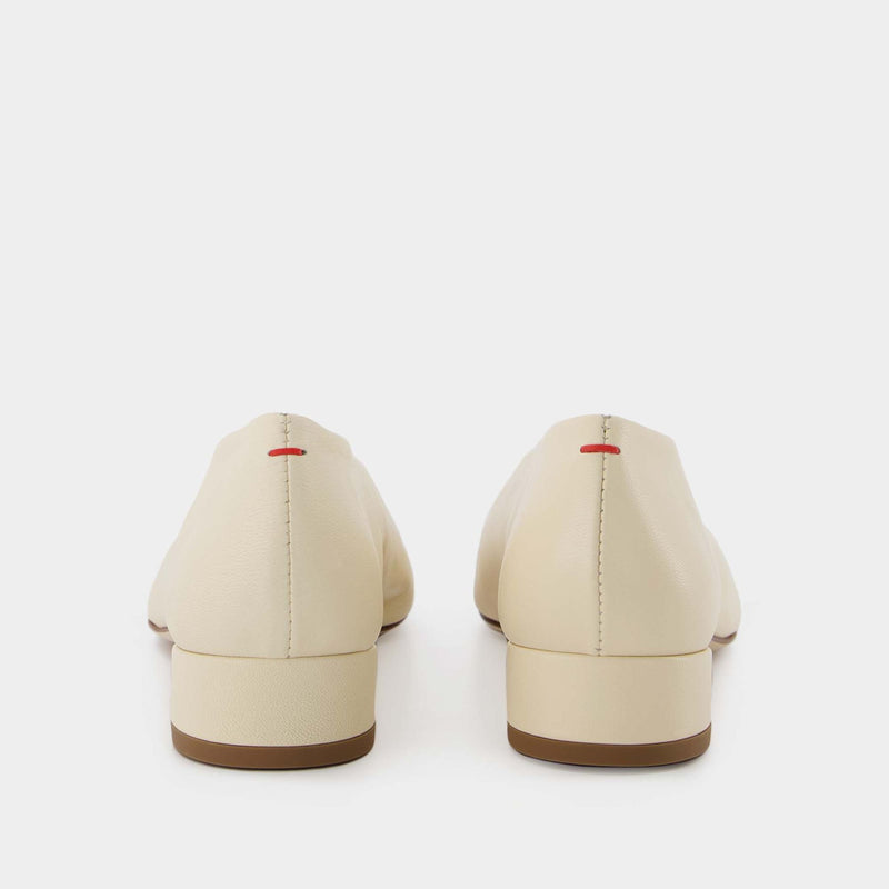 Delia Ballerinas - Aeyde - Cream - Leather