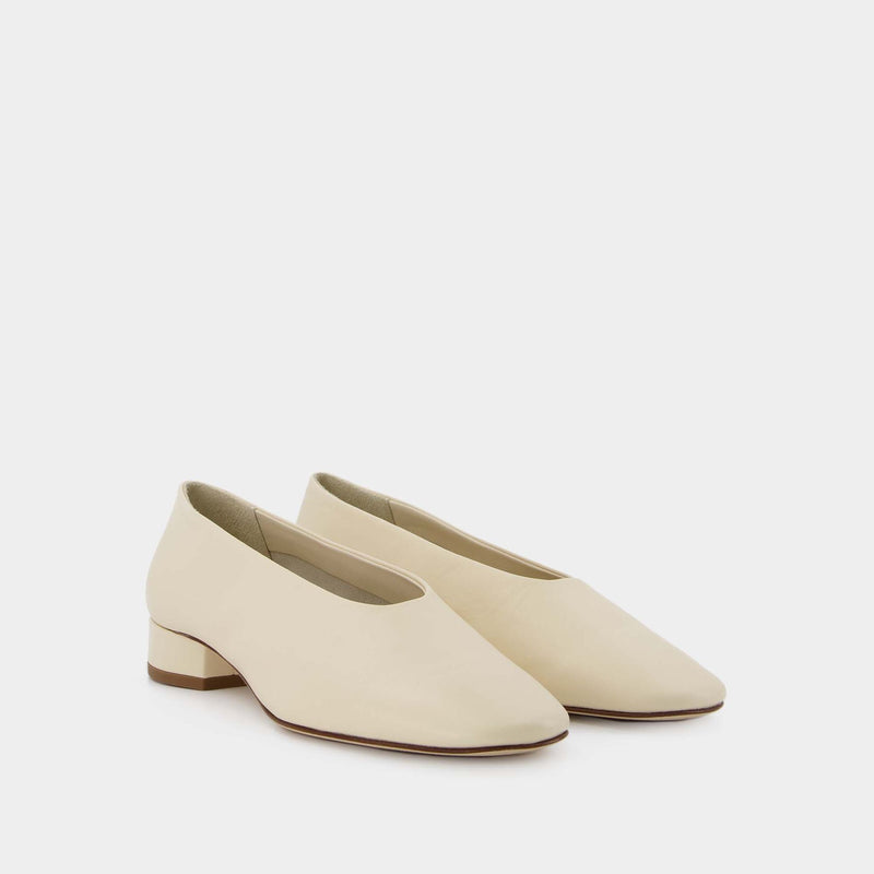 Delia Ballerinas - Aeyde - Cream - Leather