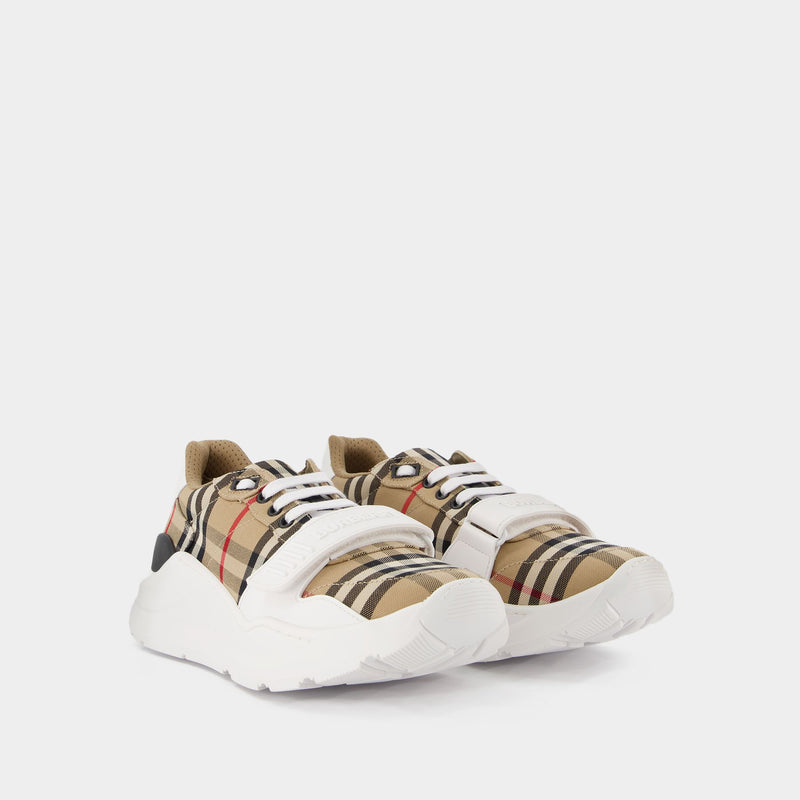 Lf Tnr New Regis L Chk Sneakers - Burberry - Multi - Cotton