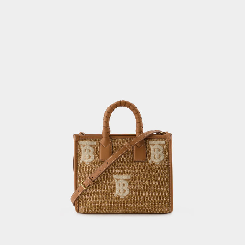 Sac Tote Freya - Burberry - Toile - Marron