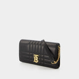 Ls Lola Qxc Wallet On Chain - Burberry -  Black/Light Gold - Leather
