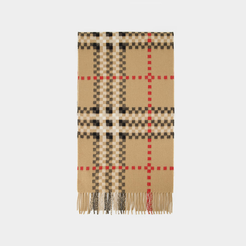 Shop Burberry The Classic Check Cashmere Scarf