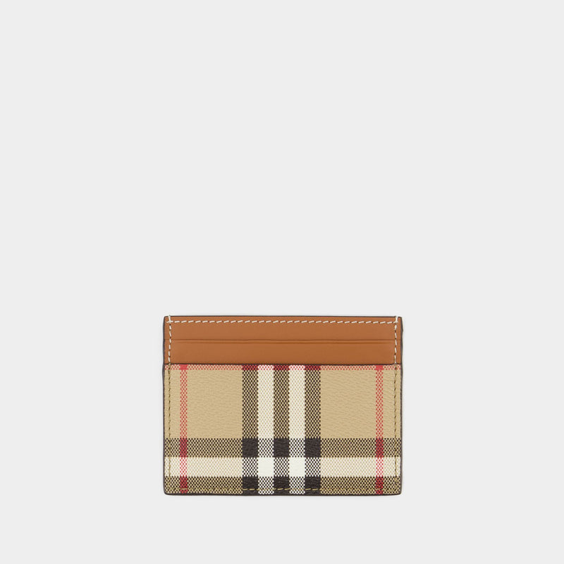 Burberry leather hotsell card holder