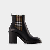 LF New Allostock 70 Ankle Boots - Burberry - Leather - Black