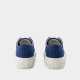 LF Jack Low 19 Sneakers - Burberry - Cotton - Blue Denim