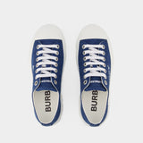 LF Jack Low 19 Sneakers - Burberry - Cotton - Blue Denim