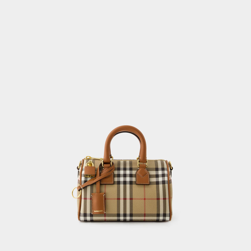 Bowling Bag - Burberry - Leather - Beige