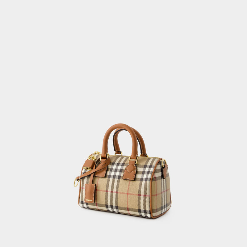 Bowling Bag - Burberry - Leather - Beige