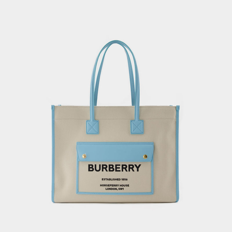 Freya Tote bag - Burberry - Cotton - White