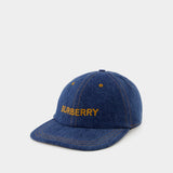 MH Washed Denim Hat - Burberry - Cotton - Washed Indigo