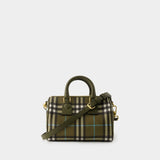 Mini Bowling Bag - Burberry - Leather - Olive Green